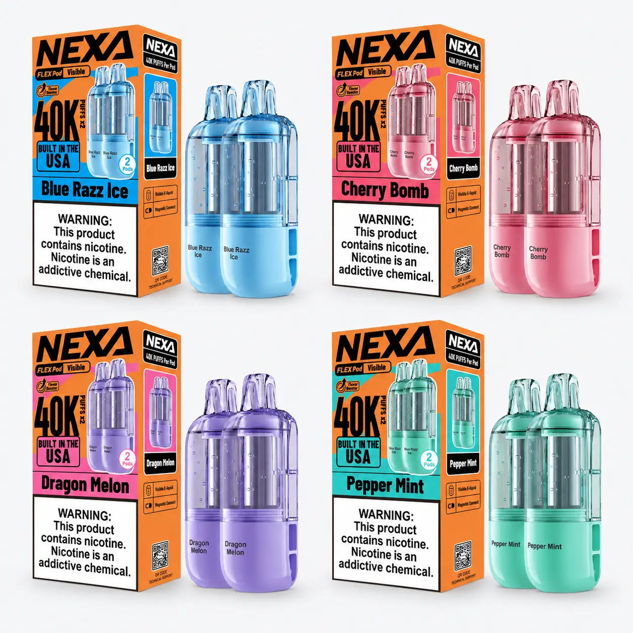 NEXA Flex Replacement Disposable Pods 2-Pack