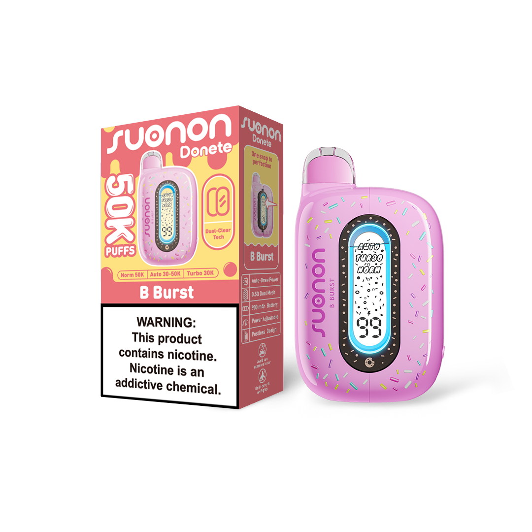 25-Pack $119.99 | SUONON DONETE 50K · Pick 5 Flavors