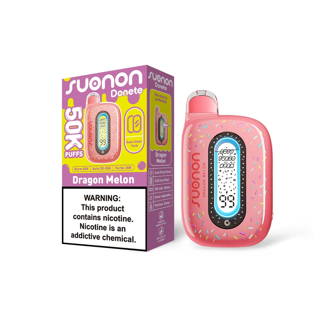 25-Pack $119.99 | SUONON DONETE 50K · Pick 5 Flavors