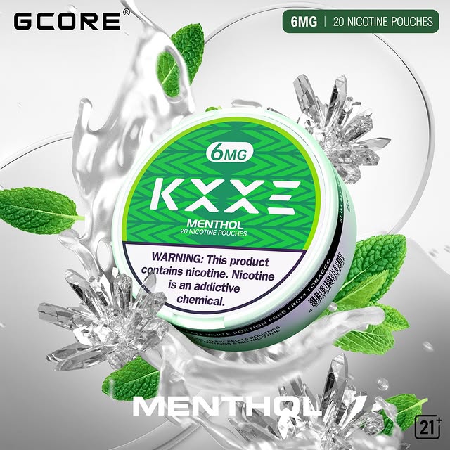 [5 Cans] KXXE Nicotine Pouches (6mg, 100 Pouches)