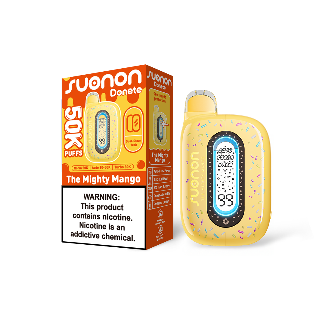 25-Pack $119.99 | SUONON DONETE 50K · Pick 5 Flavors